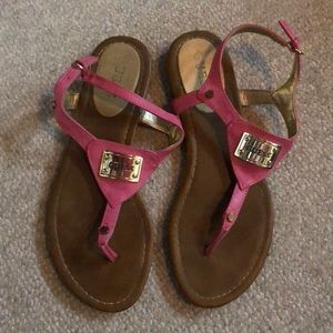 Pink and gold Guess sandals